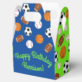 Sportliche Geburtstagsparty Kinder Niedlich Geschenkschachtel (Geöffnet)