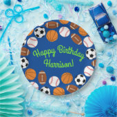 Sportliche Geburtstagsparty Kinder Niedlich Pappteller (Party)