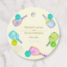 Sportliche Hochzeit Wasserfarben Pickleball Themen