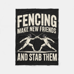 Sportliche Neuheit für Männer Frauen Fencer Fencin Fleecedecke