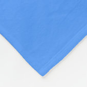 Sportliche Niedliche Smily-Face Bright Blue White Fleecedecke (Ecke)