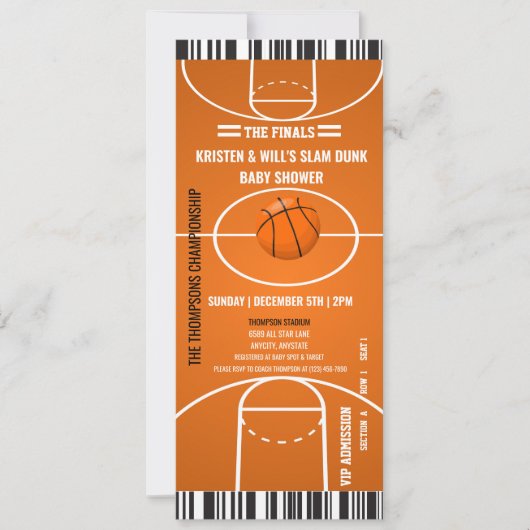 Sportliche Party Einladungen | Boy Baby Dusche (Vorderseite)