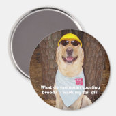 Sportliche Rasse? Magnet (Vorderseite/Rückseite)