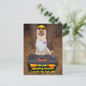 Sportliche Rasse? Postkarte (Stehend Vorderseite)