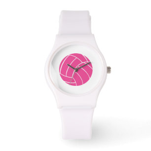 Sportliche rosa Volleyball-Armbanduhr Armbanduhr