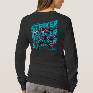 Sportliche Samurai-Katze-Stürmerin Damen T-Shirt