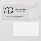Sportliche Silhouetten Visitenkarte (Vorne/Hinten)
