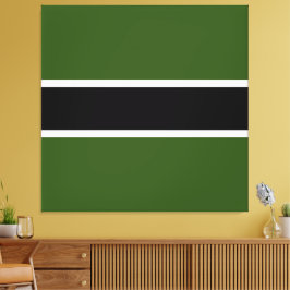 Sportliche Sportler Schwarzwald Grüne weiße Streif Leinwanddruck