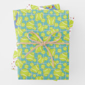sportliche Tennisbälle jedes Mal Geschenkpapier Set (Beispiel)