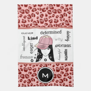 Sportliche und Coole Leopard-Sportarten/Spielhandt Handtuch