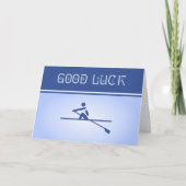 Sportliche Viel Glück für Rowerblau Karte (Vorderseite)