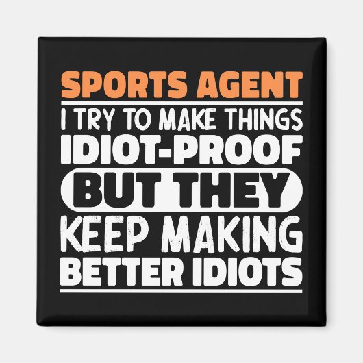 sportlicher Agent versuche ich Dinge zu machen Lus Magnet (Vorne)
