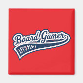 Sportlicher Brettspielermagnet Magnet (Vorne)