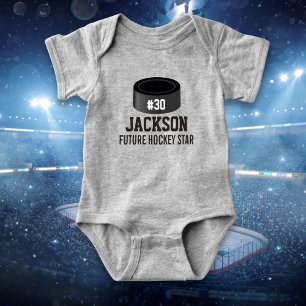 Sportlicher Hockey-Puck-kundenspezifischer Baby Strampler