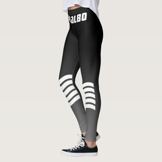 Sportlicher mit Monogramm Grauradient Leggings (Links)