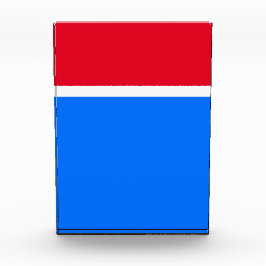 Sportlicher, moderner, hellroter weißer Farbblock Fotoblock