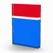 Sportlicher, moderner, hellroter weißer Farbblock Fotoblock (Rechts)