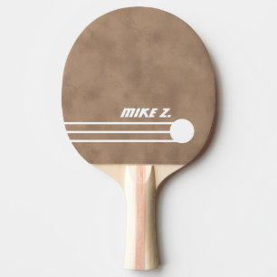 Sportlicher Name altbraun Tischtennis Schläger