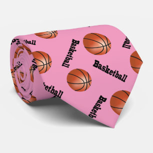 Sportlicher rosa Basketball des Hintergrund- Krawatte