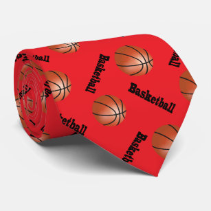 Sportlicher roter Basketball des Hintergrund-  Krawatte