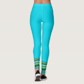 Sportliches Blau  Leggings (Rückseite)