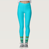 Sportliches Blau  Leggings (Vorderseite)