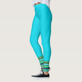 Sportliches Blau  Leggings (Links)