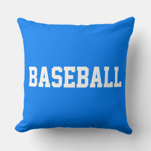 Sportliches fett weißes BASEBALL-Text auf strahlen Kissen