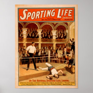"Sportliches Lebens-" Poster