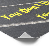 Sportliches Motivierend Poster - Track & Field! (Ecke)