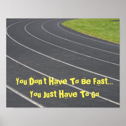 Sportliches Motivierend Poster - Track & Field! (Vorne)