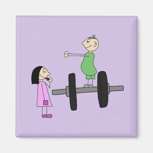 Sportliches Paar Magnet (Vorne)