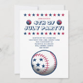 Sportliches Party am 4. Juli Einladung (Vorderseite)