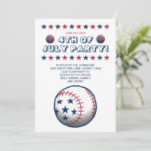 Sportliches Party am 4. Juli Einladung (Stehend Vorderseite)