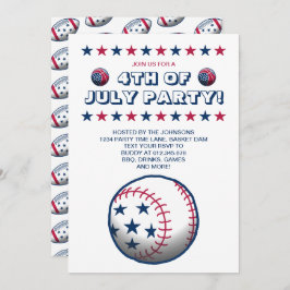 Sportliches Party am 4. Juli Einladung