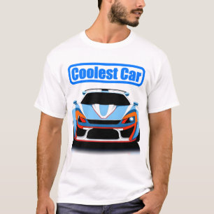 Sportliches Rennauto in lebendigen Farben T-Shirt