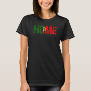 Sportliebhaber Lustige Portugalflagge Zuhause Port T-Shirt