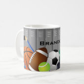 Sportlocker Zimmer Design Tasse Kaffee (Vorderseite Links)