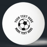 Sportlogo-Tischtennis Tischtennisball<br><div class="desc">Custom Fußball Sportlogo Tischtennis Ping Pong Ball. Coolen personalisierte Geschenke für ihn oder sie. Persoanlisierte Pingpong-Bälle für Kinder, Freunde, Familie, Mitarbeiter, Ehemann, Ehefrau, Vater, Mutter, Chef etc. Personalisieren Sie sich mit Text, Name, Zitat oder Monogramm Anfangsbuchstaben. Niedliche Spielgeräte für Kinder und Erwachsene. Erhältlich in Weiß und anderen Farben. Ideal für...</div>