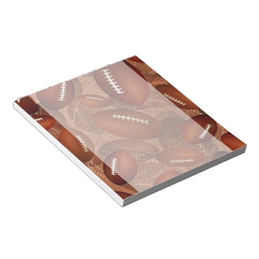 Sportmännerfußball Notizblock (angewinkelt)