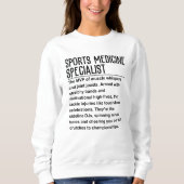 Sportmediziner Sweatshirt (Vorderseite)