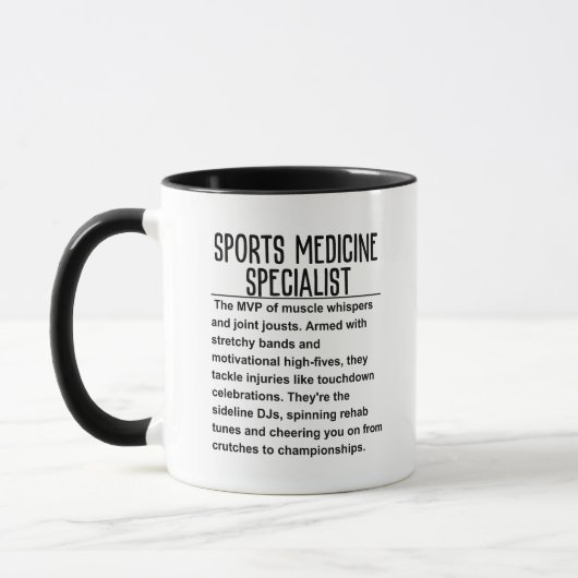 Sportmediziner Tasse (Links)