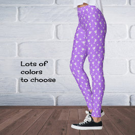 Sportmotiv Sterne Symbol Muster lilac Leggings