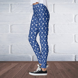 Sportmotiv Trophäen Sterne Symbol blau Leggings