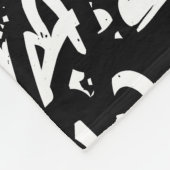 Sportmotivation: Graffiti Abstrakt. Fleecedecke (Ecke)