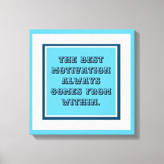 Sportmotivation Leinwanddruck (Vorderseite)