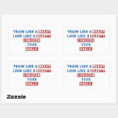 Sportmotivationsofferten Rechteckiger Aufkleber (Blatt)