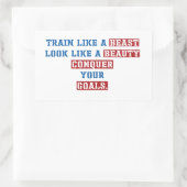 Sportmotivationsofferten Rechteckiger Aufkleber (Tasche)