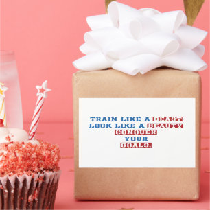 Sportmotivationsofferten Rechteckiger Aufkleber