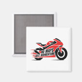 Sportmotorrad Magnet (Vorderseite/Rückseite)